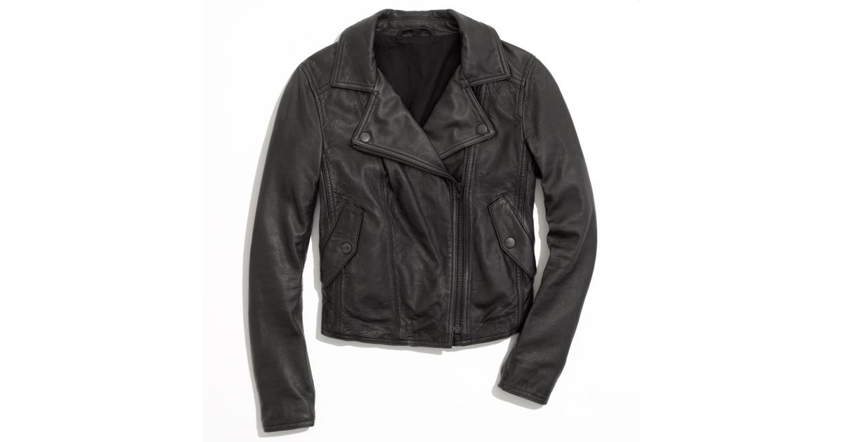 Lyst Madewell Perfect Leather Motorcycle Jacket In Black
