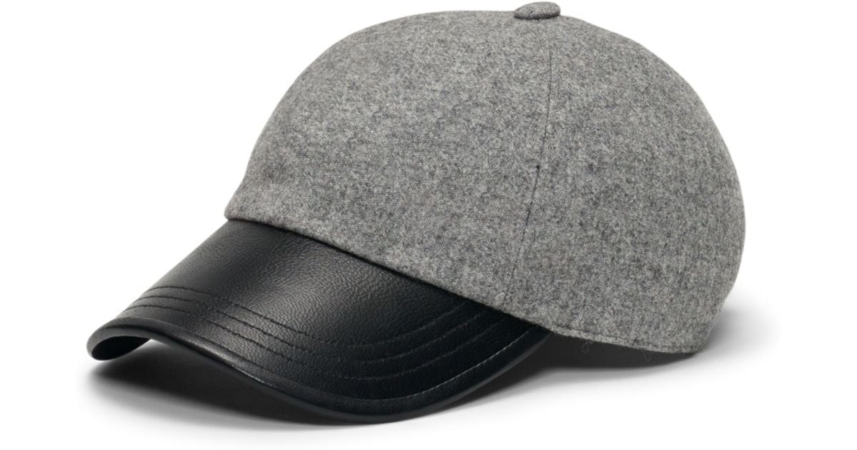 hat attack leather baseball cap