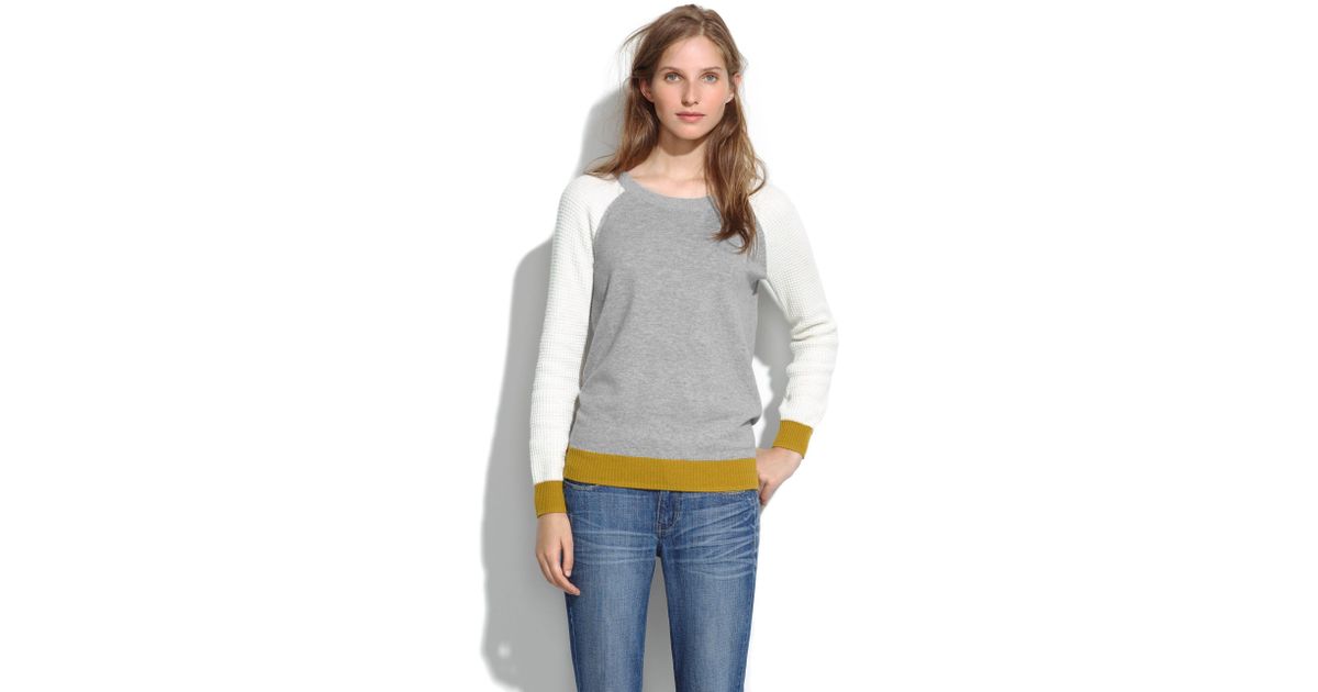 madewell jane waffle stitch sweater