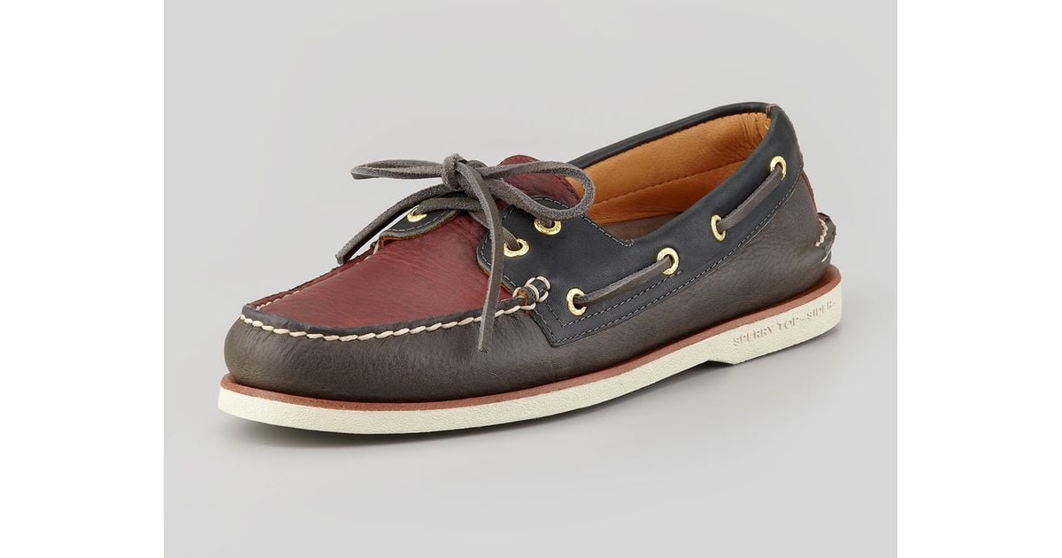 sperry two tone boat shoe