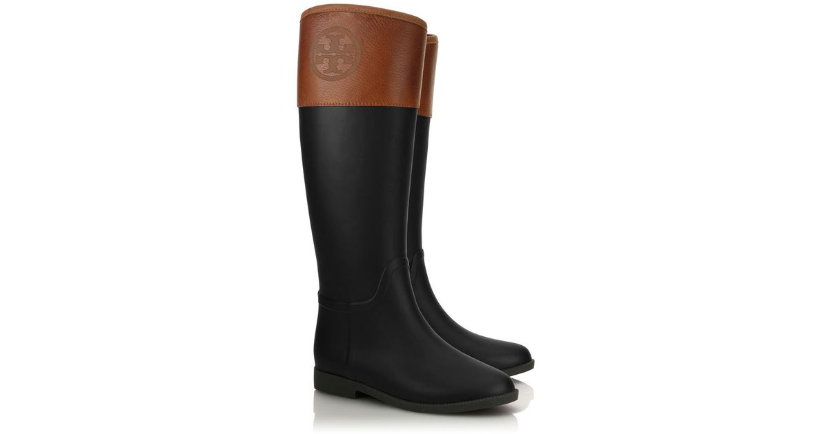 tory burch diana rain boots