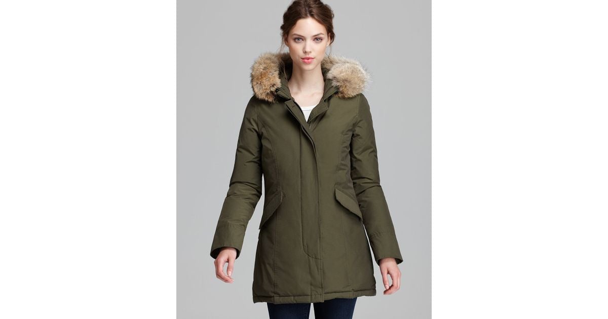 Woolrich Parka Arctic A Line in Olive (Green) | Lyst