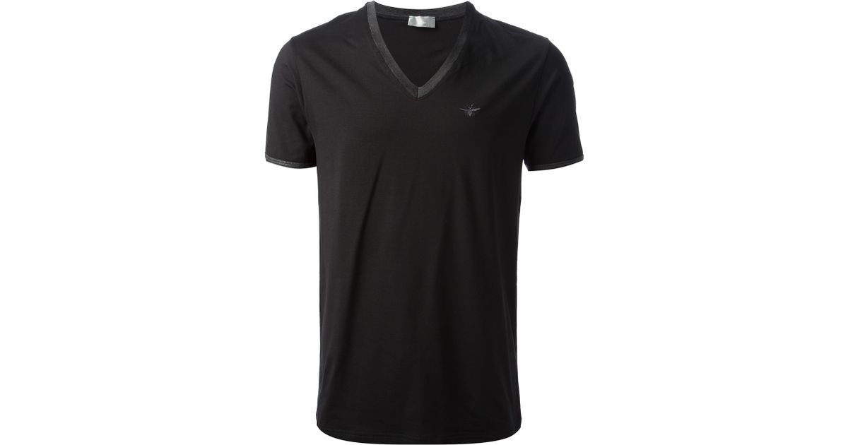 Dior V-Neck T-Shirt in Black for Men | Lyst