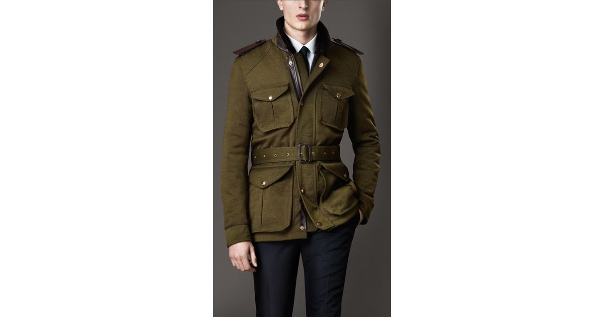 Burberry Shearling Collar Field Jacket 