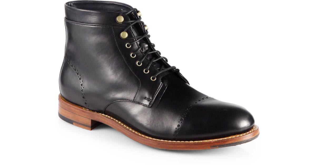 cole haan lace up boots
