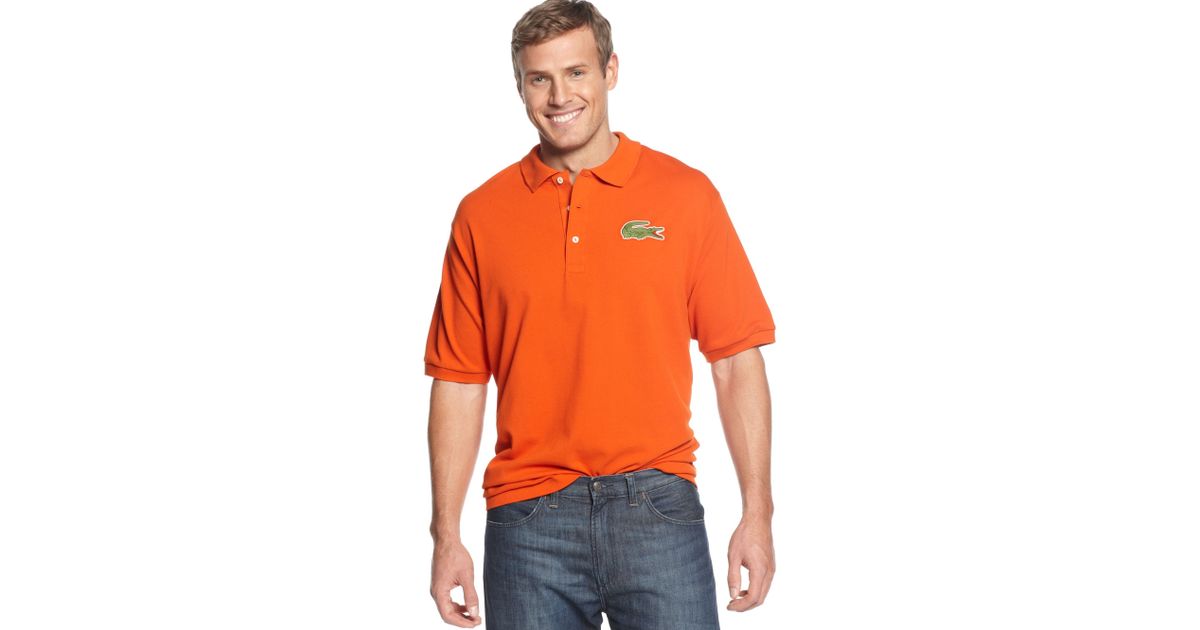 lacoste oversized croc polo shirt