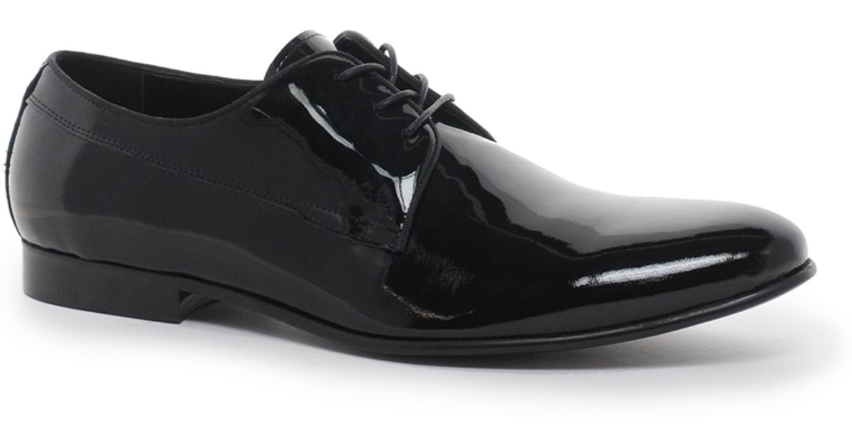 aldo black patent shoes