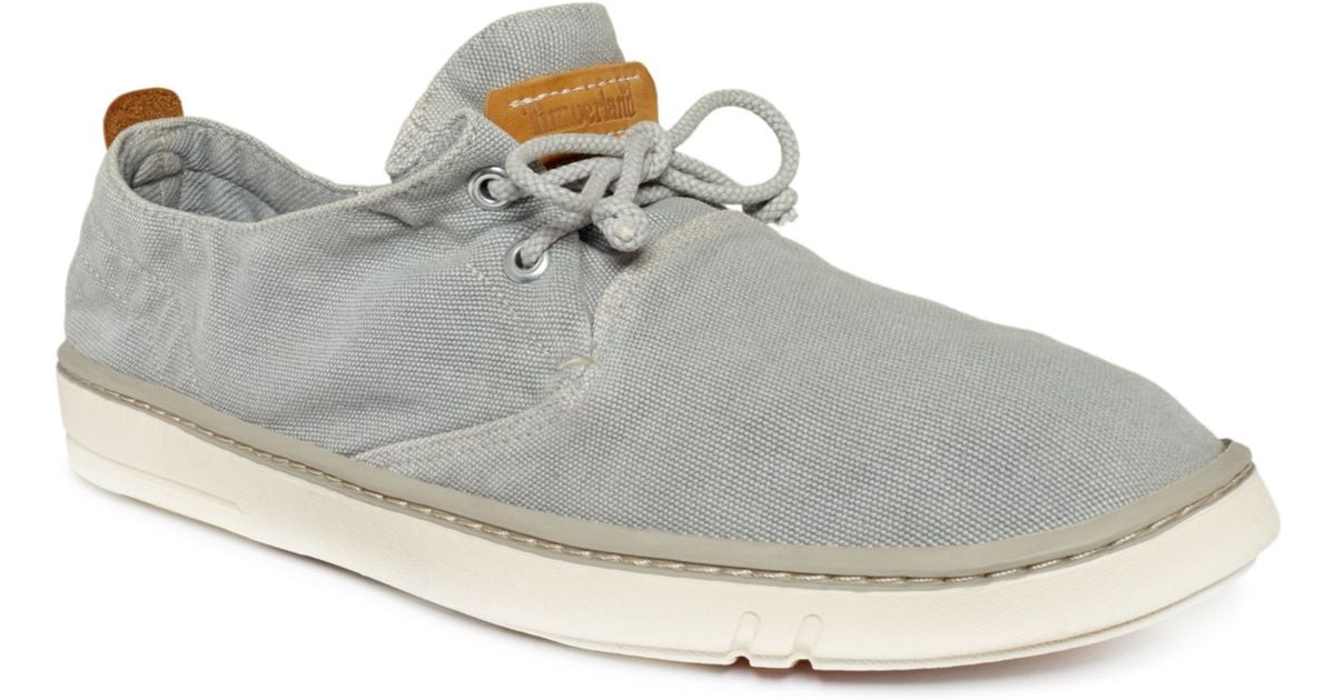 Timberland Earthkeepers Hookset Handcrafted Canvas Shoes in Gray for Men |  Lyst