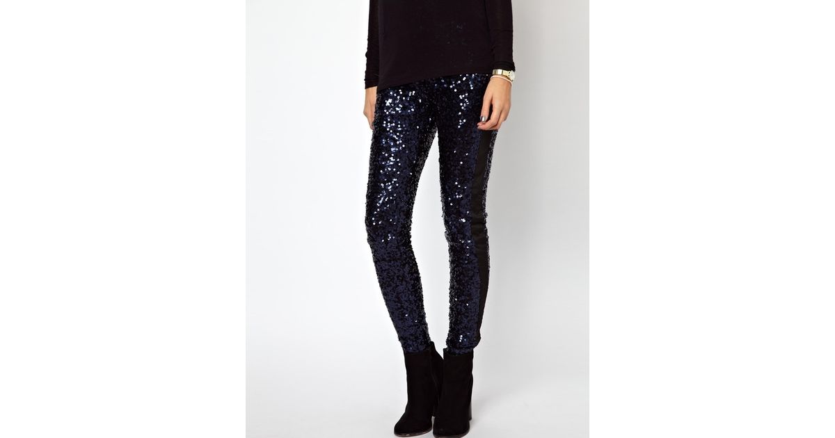 french connection sequin pants