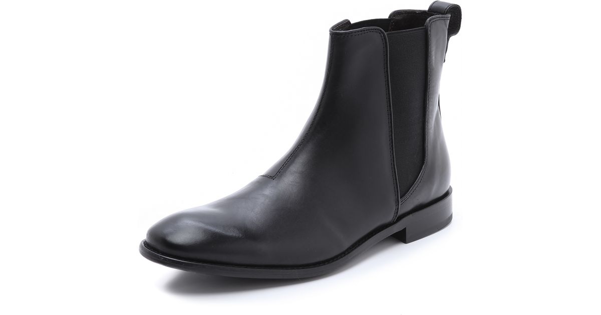 hallowell leather chelsea boot
