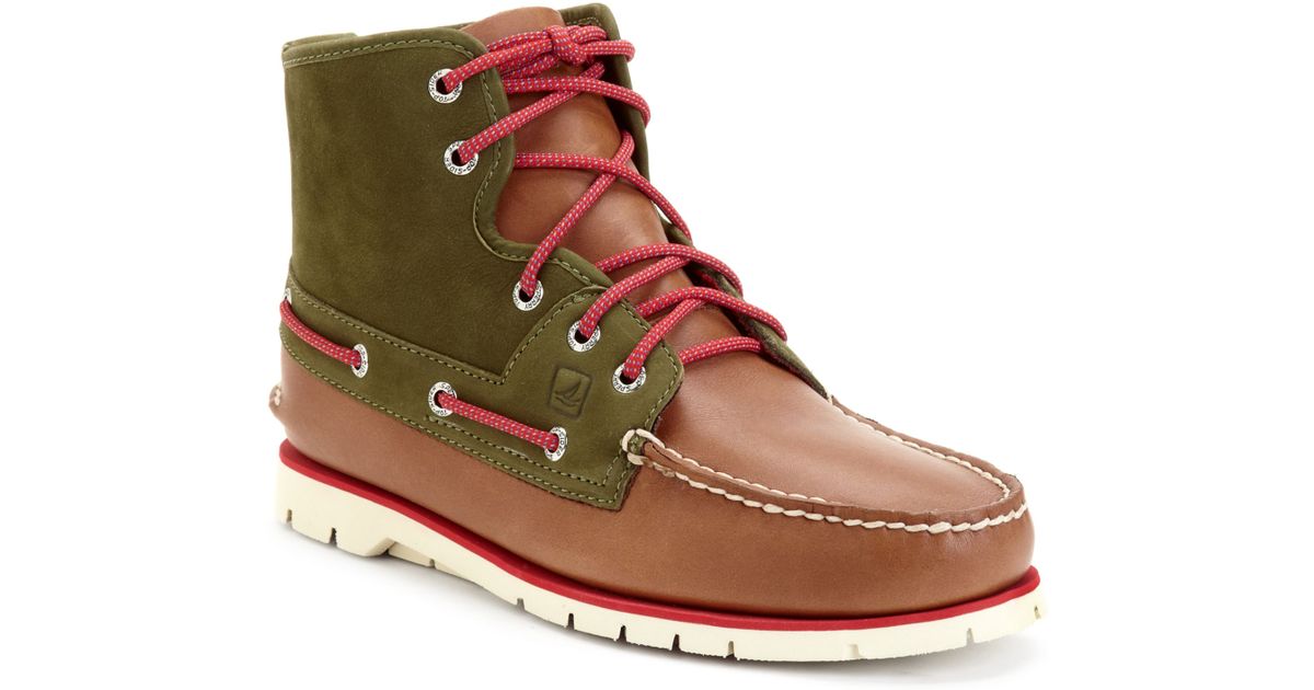 sperry boots green