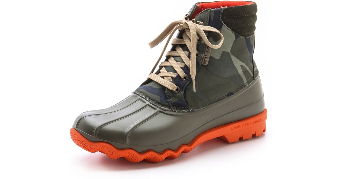 sperry duck boots camo