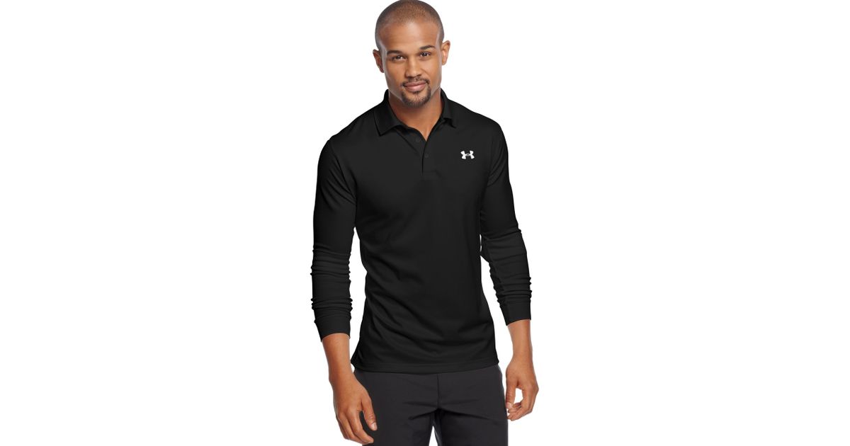 under armour long sleeve performance polo