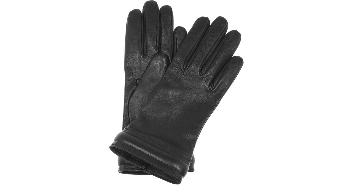 Ysl leather gloves clearance