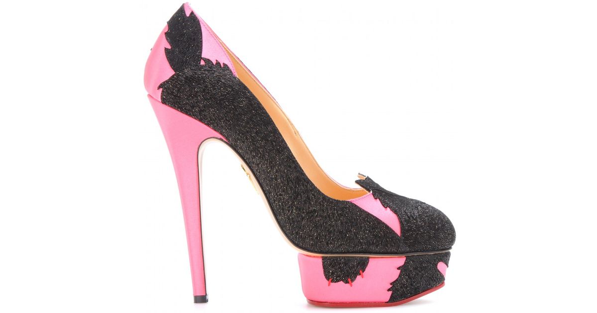 Charlotte Olympia She Wolf Platform Pumps in Pink - Lyst