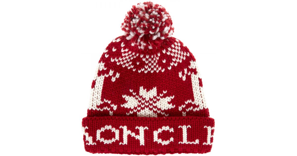 moncler mens bobble hat