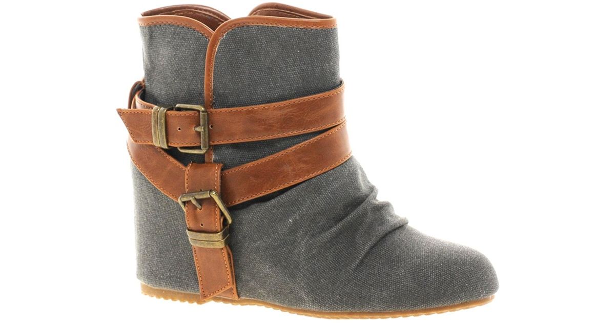 aldo wedge ankle boots