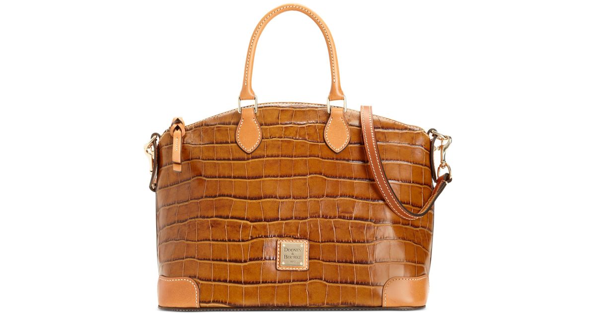 dooney croco satchel