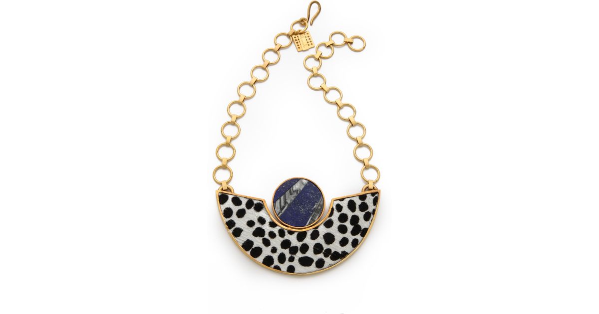 Kelly Wearstler Memphis Haircalf Necklace in Metallic - Lyst