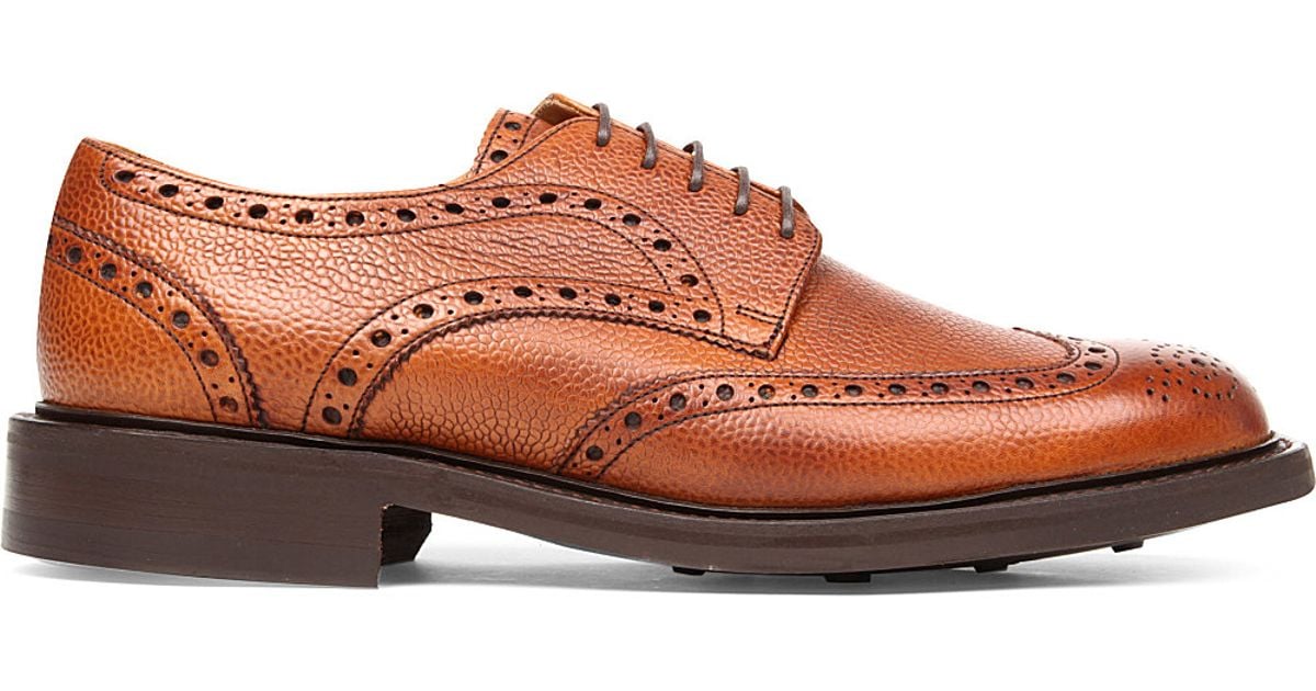barker brogues tan