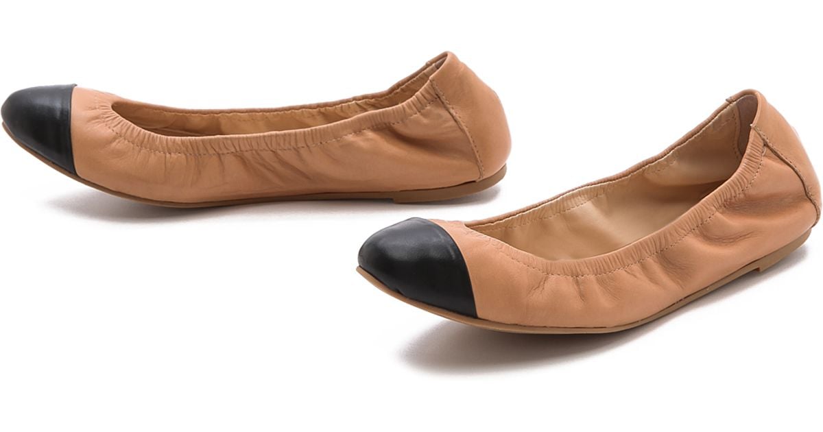 elastic ballet flats