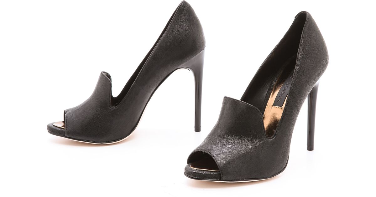 bcbg peep toe pumps