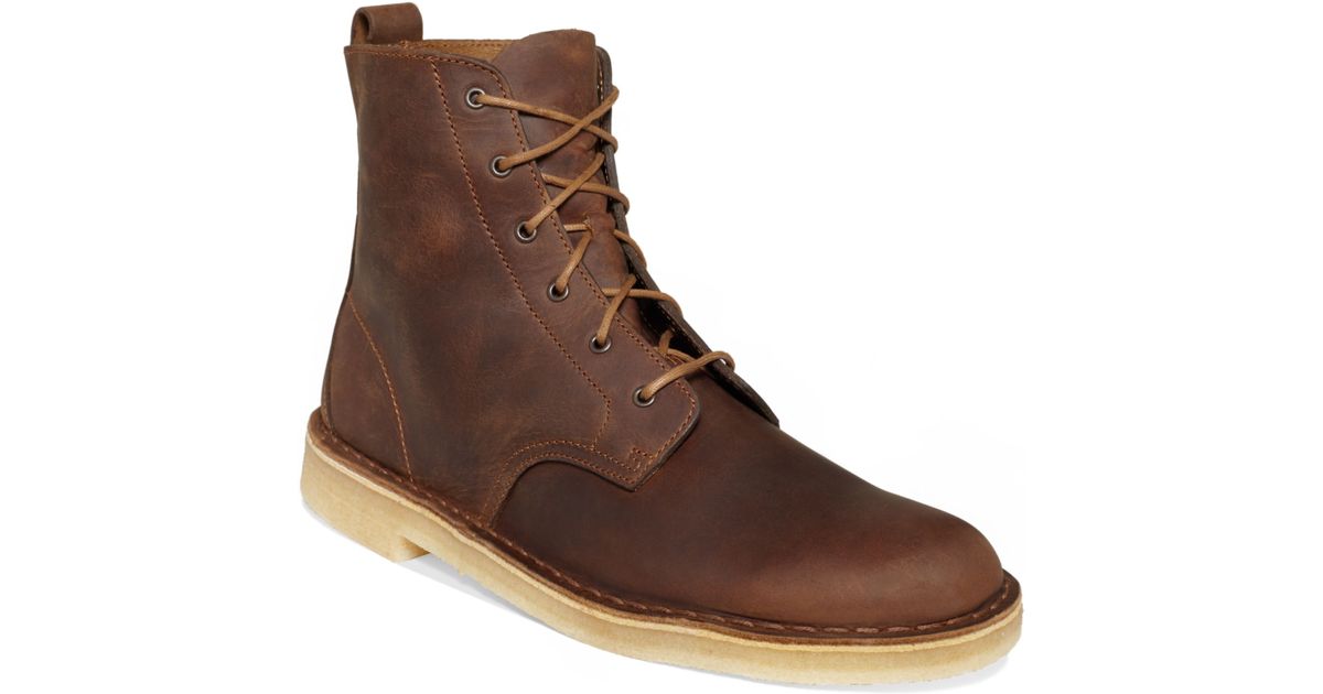 Clarks Originals Desert Mali Tall Laceup Boots in Brown for Men | Lyst