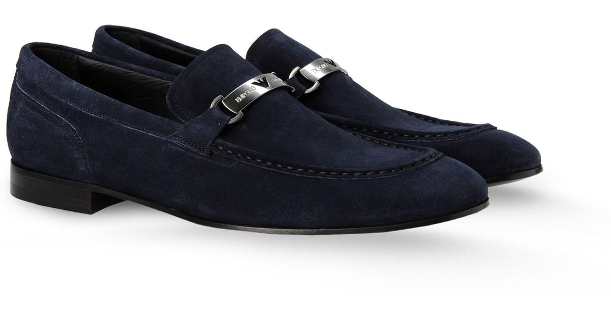 Emporio Armani Loafers in Dark Blue 