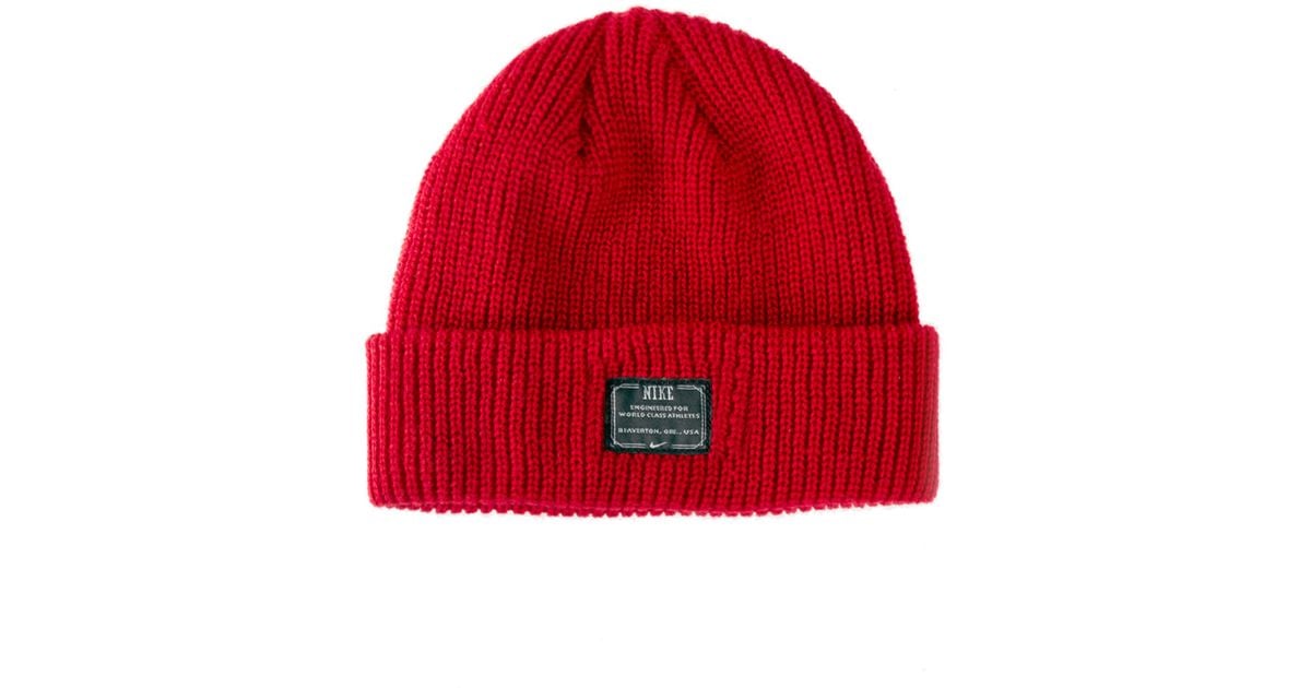 mini fisherman beanie red
