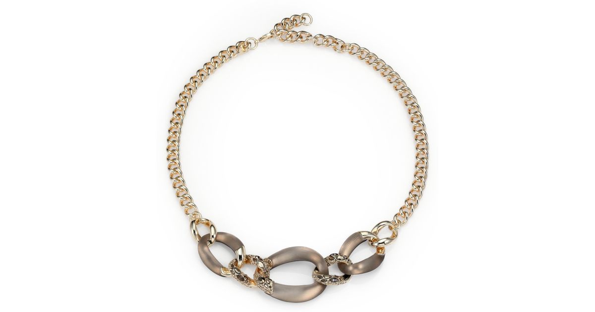 Alexis Bittar Lucite Crystal Chain Link 