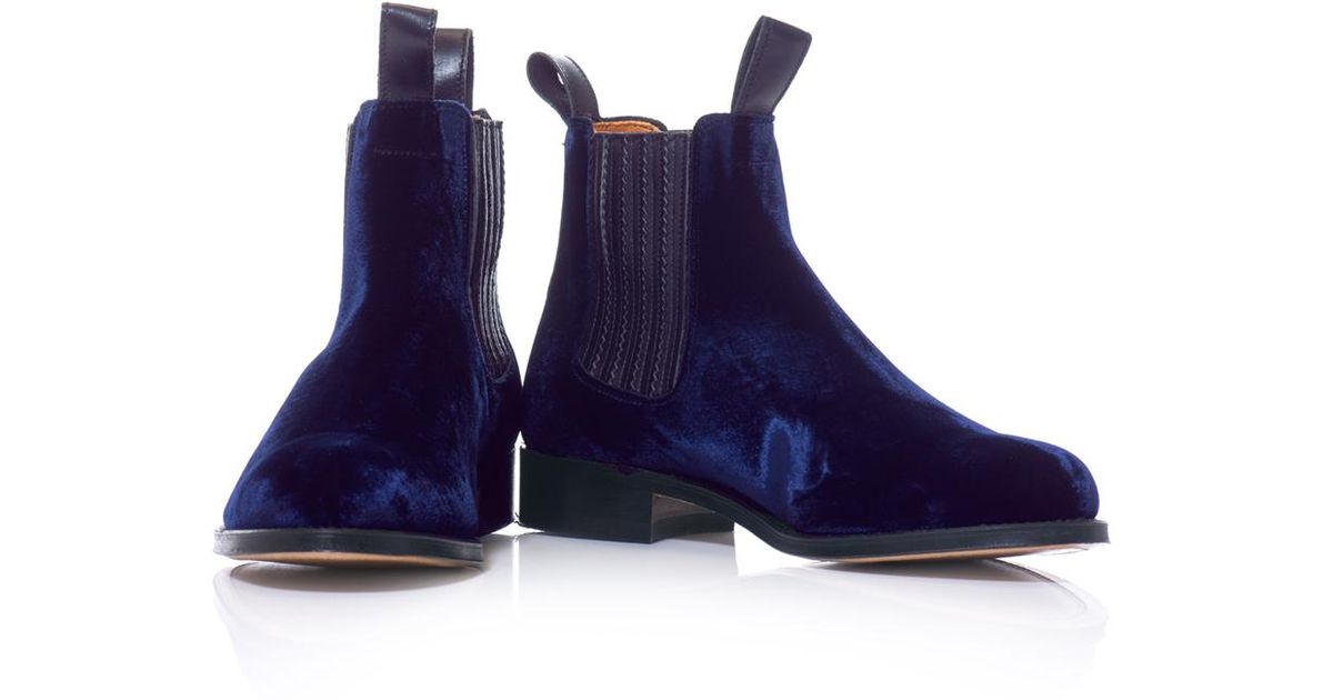 chelsea boots velvet