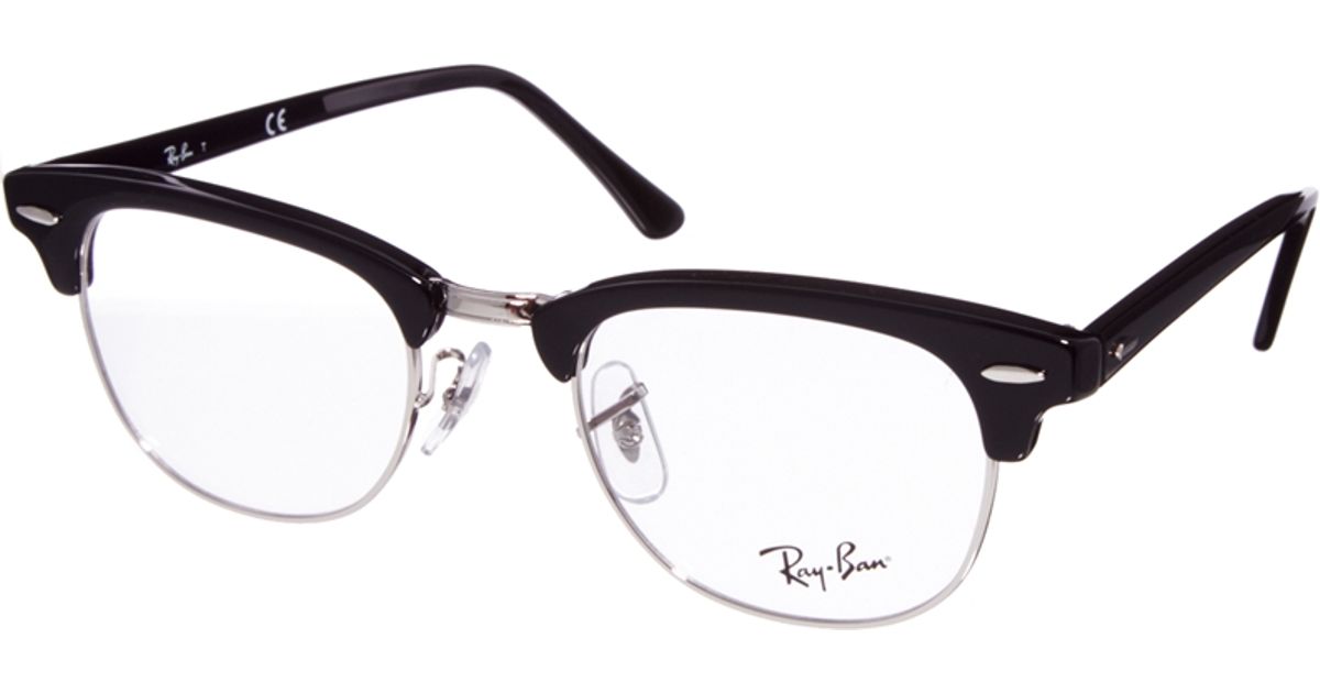 horn rimmed glasses ray ban