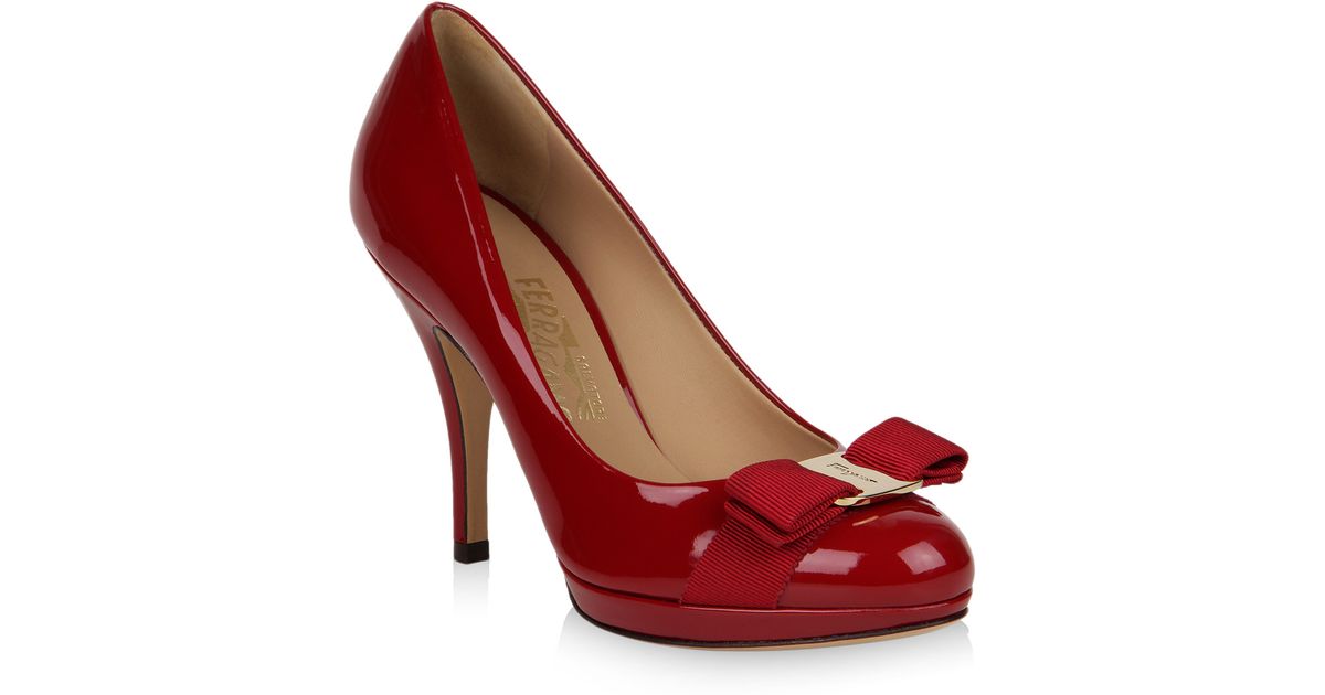 ferragamo platform pump