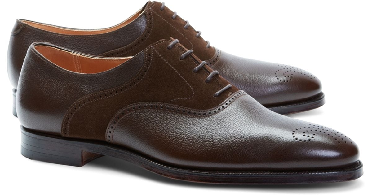 64 Casual Brown suede saddle shoes for Women