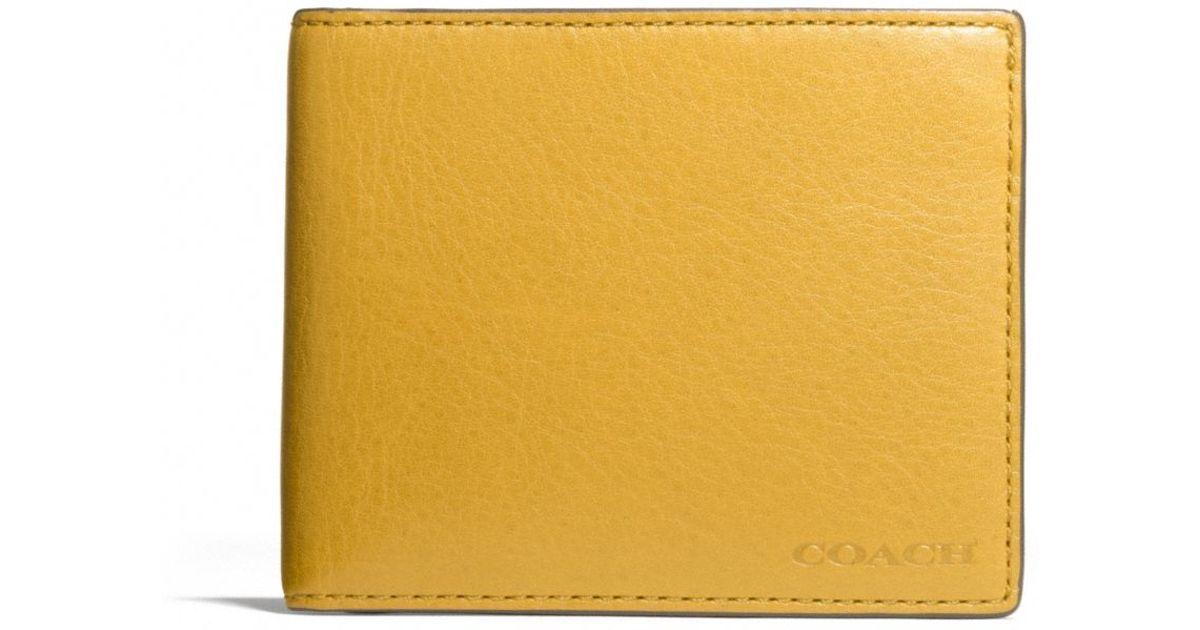 New Authentic Coach Mens Slim Bifold Leather Wallet, C9998, $150