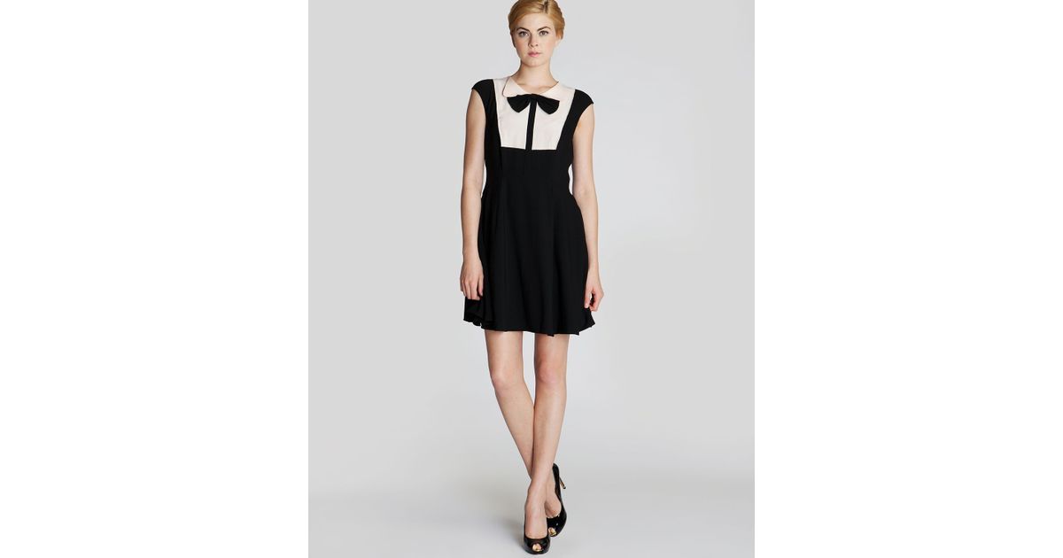 ted baker bow dress black