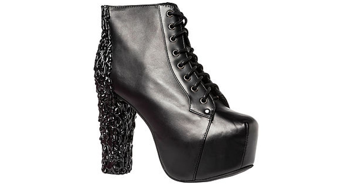 Discount Lita black leather spike ankle boots | SECRETSALES
