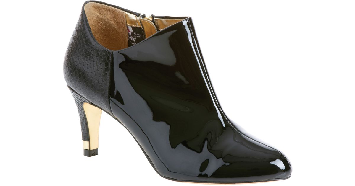 ted baker black patent boots