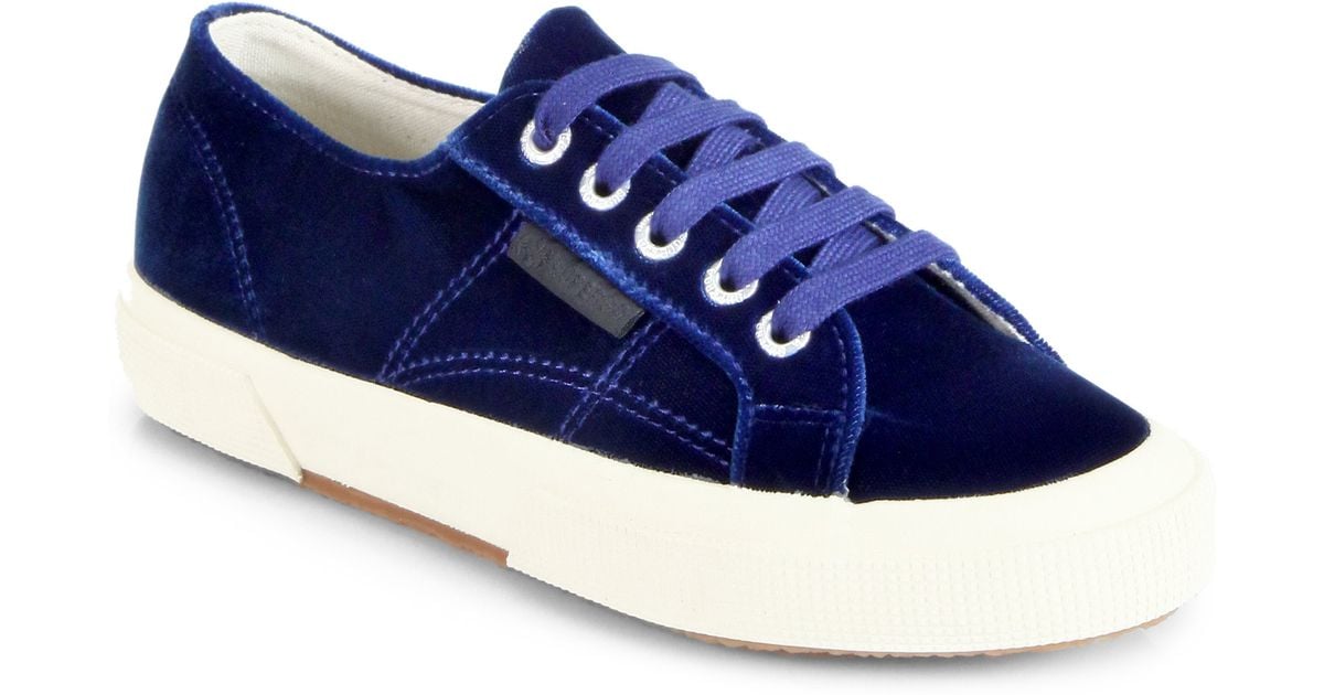 superga blue velvet