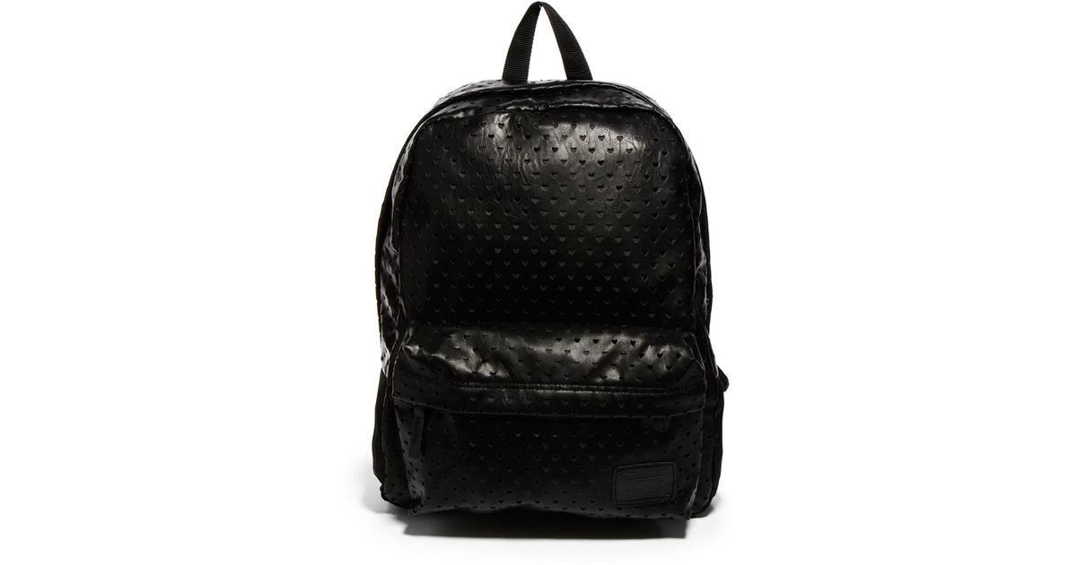 vans leather backpack