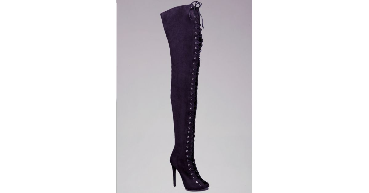 bebe lace up boots