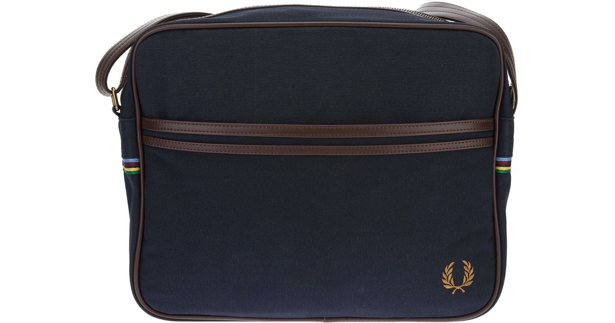 Fred Perry Messenger Bag in Blue for Men - Lyst