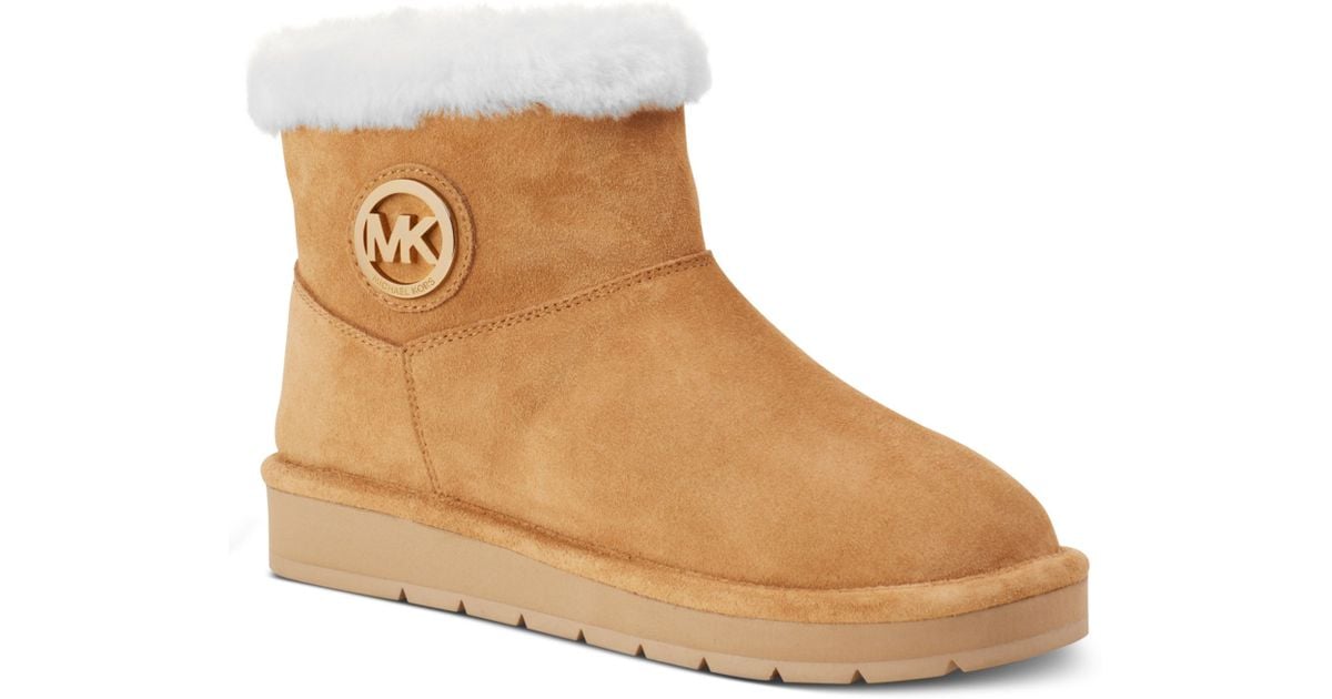 Michael Kors Winter Ankle Booties in Brown | Lyst