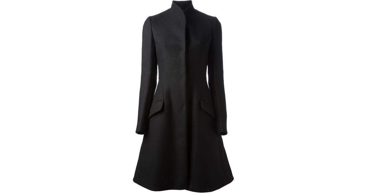 Proenza Schouler Flared Hem Coat in Black Lyst