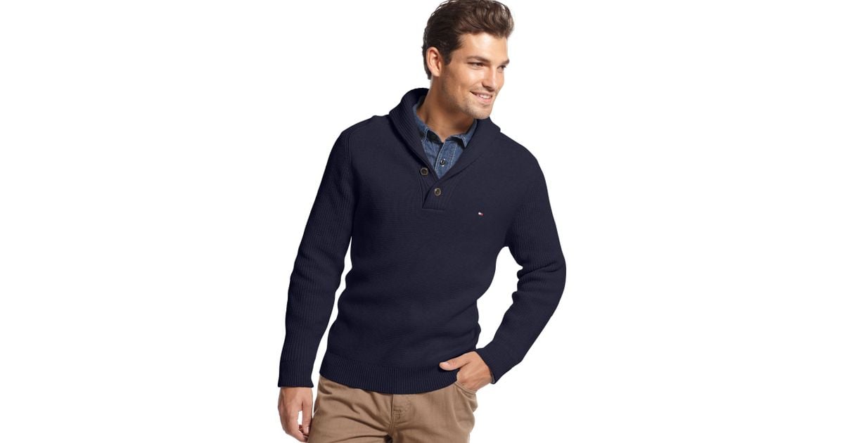 tommy hilfiger collared sweater
