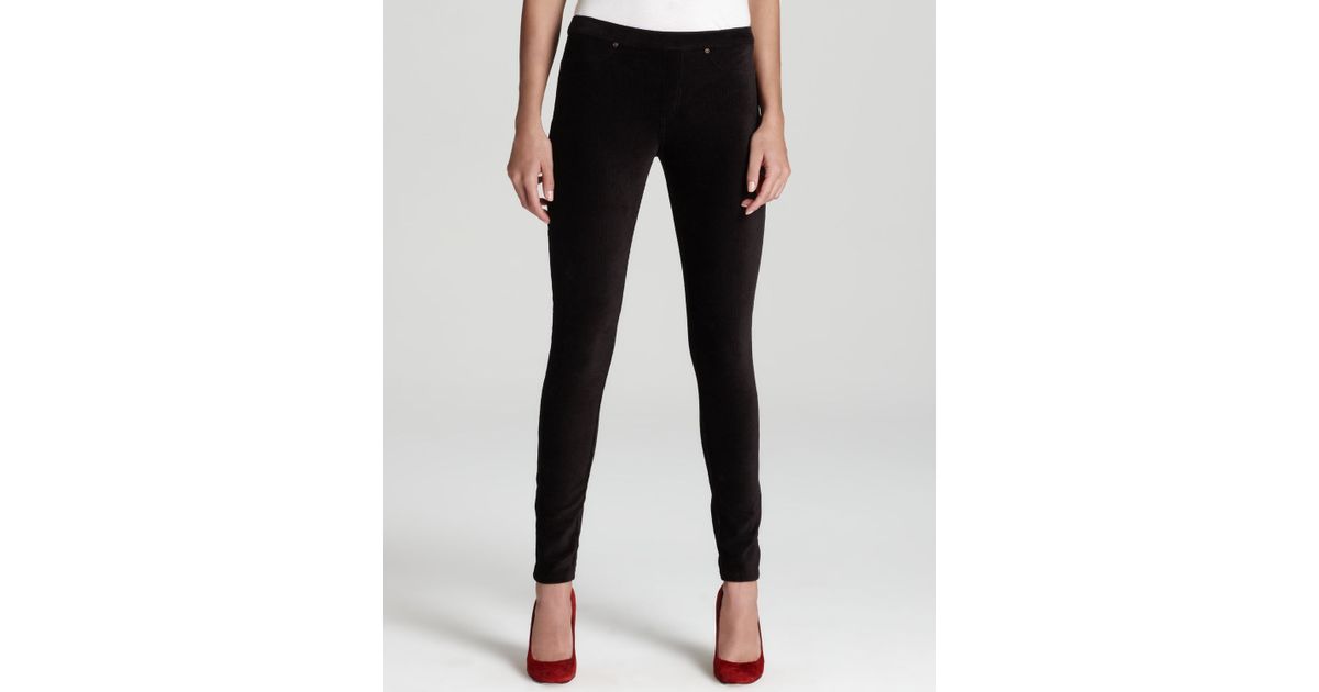 Hue Corduroy Leggings in Black | Lyst