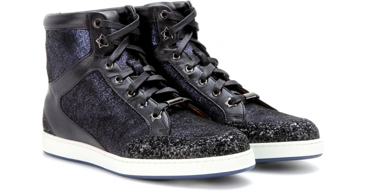 jimmy choo high top sneakers