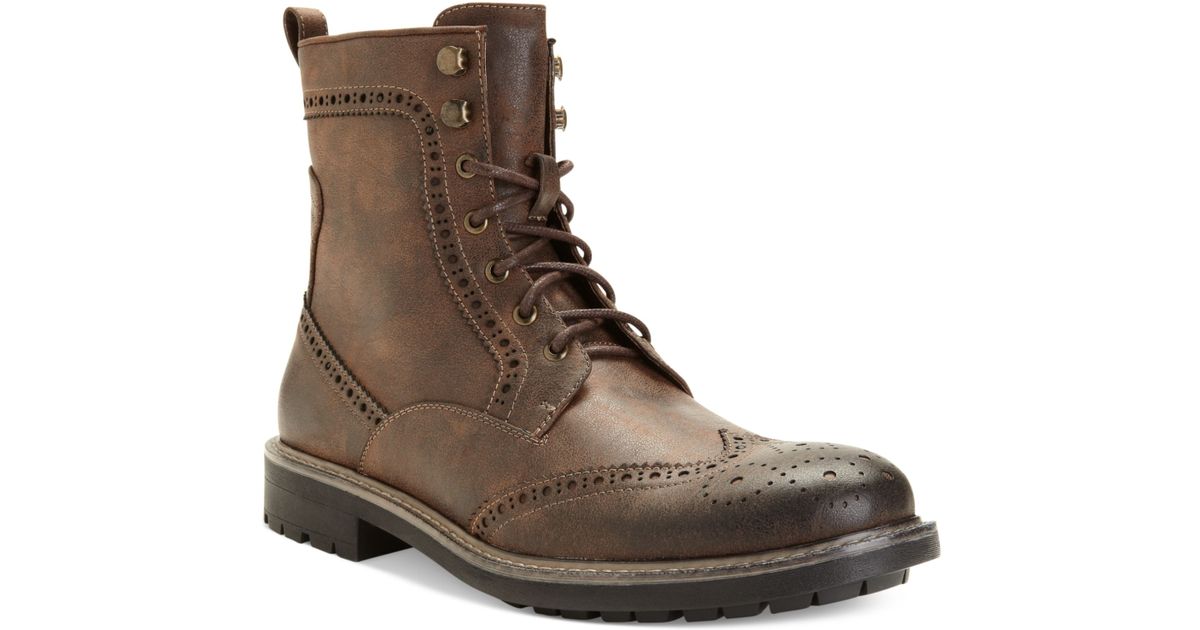 steve madden gastonn wingtip boot