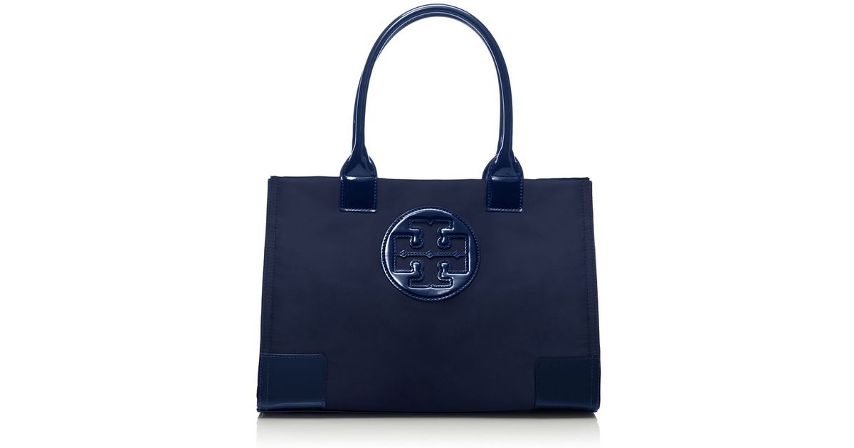 tory burch navy ella tote