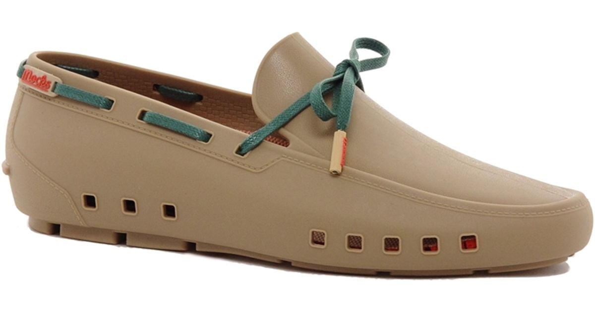 Rubber sales moccasins mens